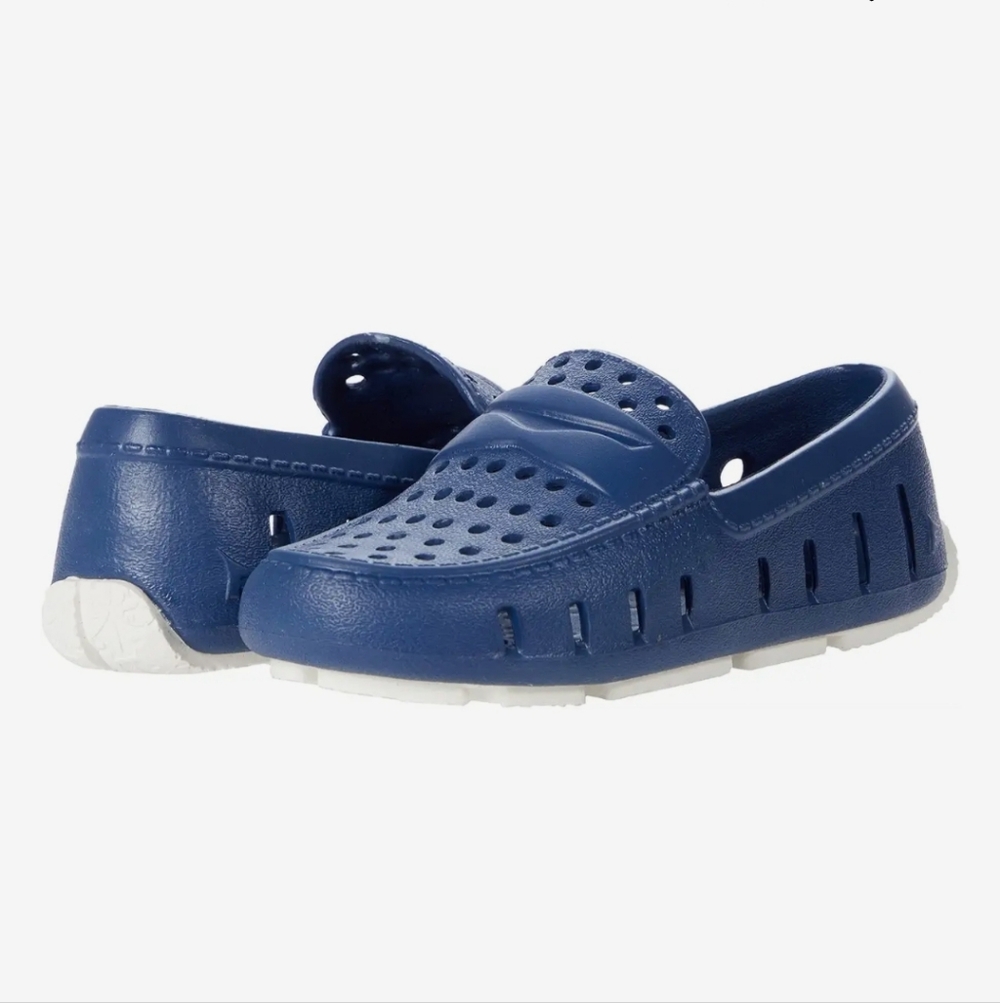 Floafers Unisex-Child Prodigy Toddler Blue Boat Shoe‎ 2890 Size J4